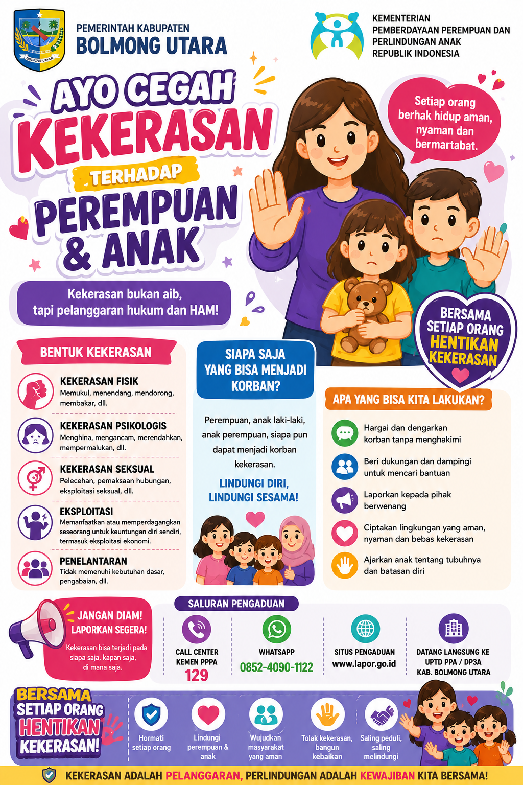 AYO CEGAH KEKERASAN TERHADAP PEREMPUAN DAN ANAK