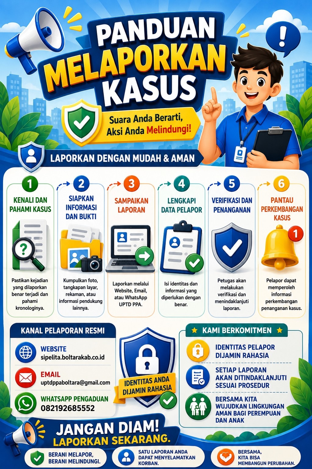 PANDUAN MELAPORKAN KASUS